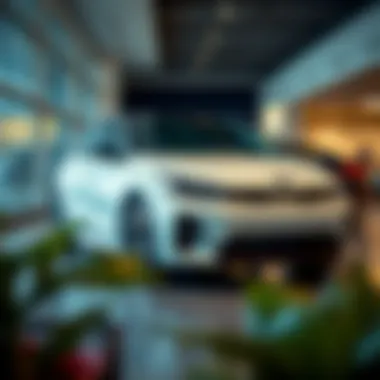 A sleek Kia model on display at a Birmingham dealership