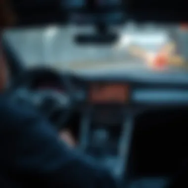 Dashboard of an electric car showcasing advanced technology