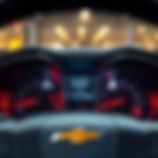 Detailed view of the 2016 Chevy Cruze Limited LT dashboard showcasing warning lights