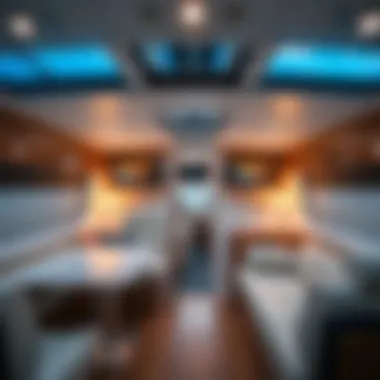 Spacious Cabin of the Sandpiper 378FB Interior layout of the Sandpiper 378FB highlighting the spacious cabin