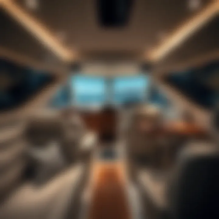 Luxurious Interior of the Sea Ray 310 SLX Luxurious interior features of the Sea Ray 310 SLX