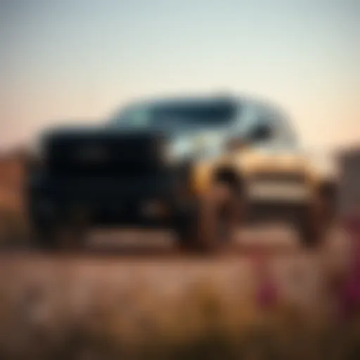 Rugged Elegance: Silverado 1500 Custom Trail Boss Exterior Sleek exterior of the Silverado 1500 Custom Trail Boss showcasing its rugged design