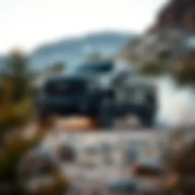 Silverado 1500 Custom Trail Boss in action on a rugged terrain