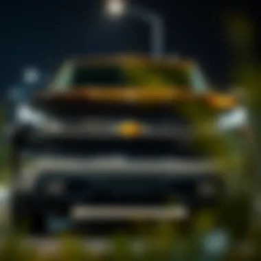 Front view of Silverado 4x4 LT showcasing its robust design