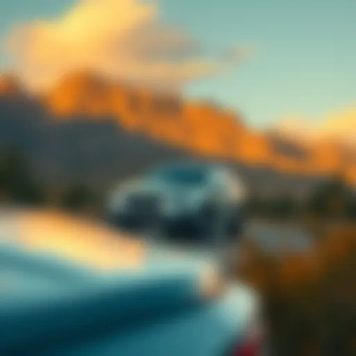Subaru Outback in a scenic landscape