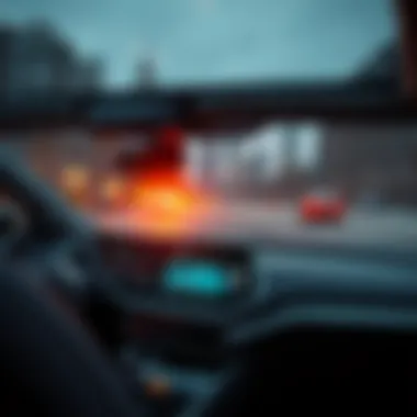 Dashboard of electric vehicle highlighting advanced technology