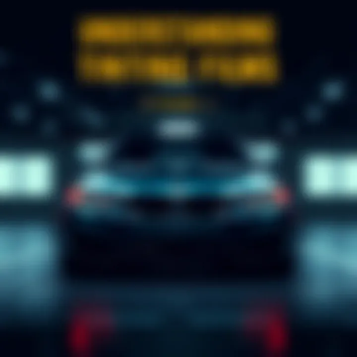 A graphic illustration of various tinting films with their benefits.