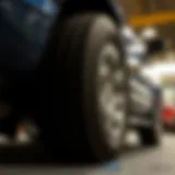 Tire specifications diagram for 2004 Dodge Durango