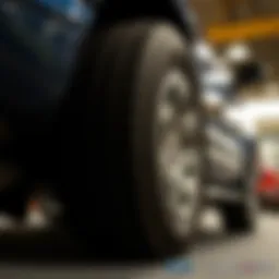 Tire specifications diagram for 2004 Dodge Durango