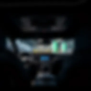 Interior view of the Toyota Focus highlighting technology features