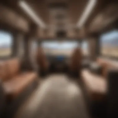 Interior amenities of a luxury truck camper