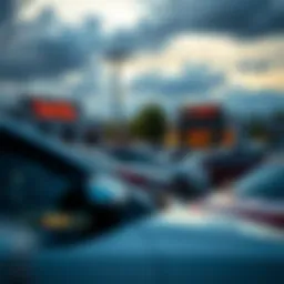 A scenic view of Twin City used car dealerships