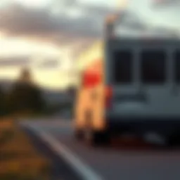 U-Haul cargo van on a scenic road