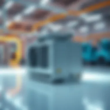 Future technological advancements in marine HVAC systems depicted in a futuristic setting