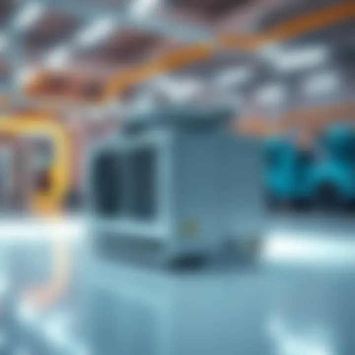 Future technological advancements in marine HVAC systems depicted in a futuristic setting