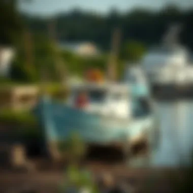 Innovative Repurposing of Maritime Resources A community workshop repurposing an old boat into a garden