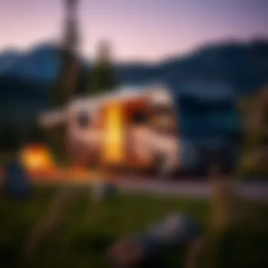 Fleetwood Terra 26Q at a Scenic Campground Fleetwood Terra 26Q parked at a scenic campground, illustrating its use in nature