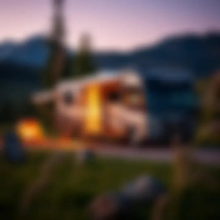 Fleetwood Terra 26Q at a Scenic Campground Fleetwood Terra 26Q parked at a scenic campground, illustrating its use in nature