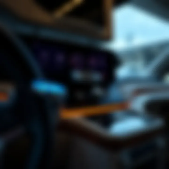 Dashboard and Control Panel of the Fleetwood Terra 26Q Dashboard and control panel of the Fleetwood Terra 26Q emphasizing modern technology