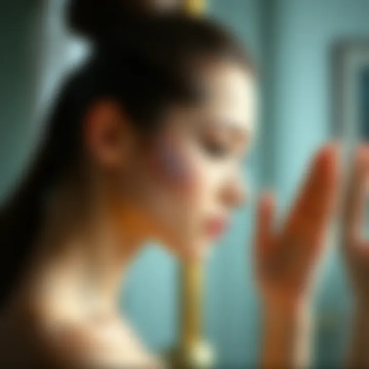 Illustration of skin types showing sensitivity variations