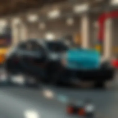 Diagram showing the hybrid battery location in a Toyota Camry