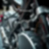 Illustration of a motorcycle throttle system