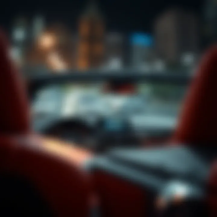 Advanced Technology Features in BMW 840i Convertible A close-up view of the BMW 840i Convertible's advanced technology features