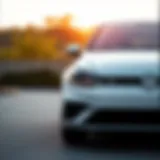 Sleek design of the Volkswagen Golf showcasing its modern aesthetics