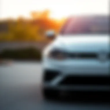 Sleek design of the Volkswagen Golf showcasing its modern aesthetics