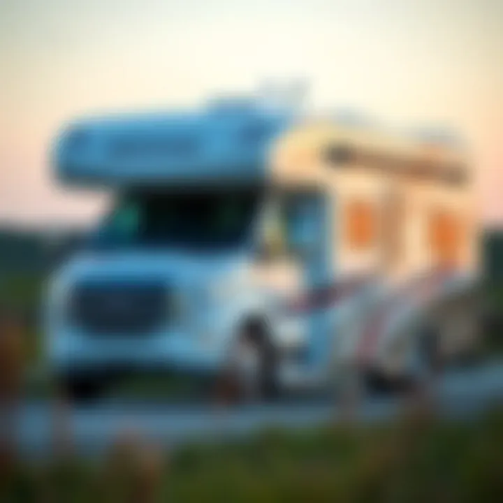 Exterior view of the Winnebago Minnie 2455BHS showcasing its sleek design