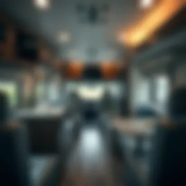 Interior layout of the Winnebago Minnie 2455BHS highlighting spaciousness