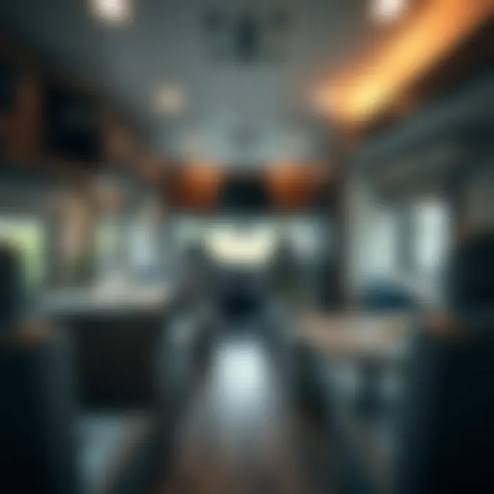 Interior layout of the Winnebago Minnie 2455BHS highlighting spaciousness